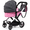 Bayer Design Dolls: Pram Xeo - Hearts Black & Pink - Doll Accessories - 4