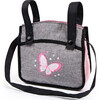 Bayer Design Dolls: Xeo Twin Pram - Butterfly Grey & Pink - Doll Accessories - 7