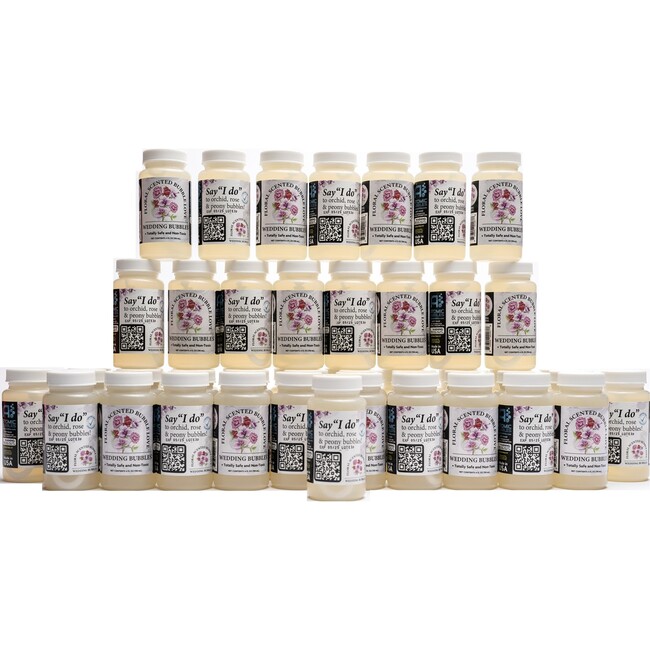 48 Pack Bubble Love Floral Scented Bubbles