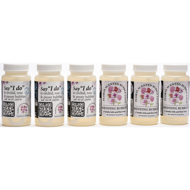 6 Pack Bubble Love Floral Scented Bubbles