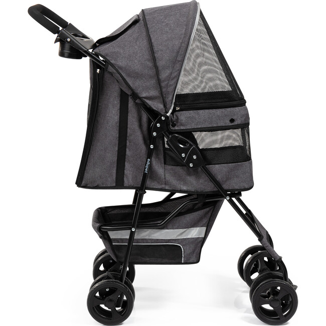 Edupet: Pet Stroller: Gy/Bk - 33lb Capacity - Doll Accessories - 7