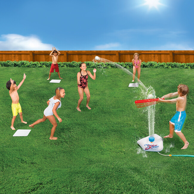 Banzai Splash & Slam Baseball - Tee & Sprinkler Water Sports Game - Water Toys - 5