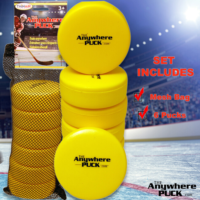 Anywhere Sports: The Anywhere Puck - 6pk - Outdoor Games - 4