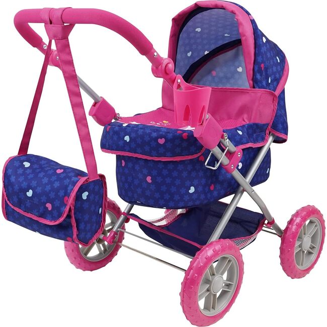 Unicorn Doll Pram Doll Accessory w/ Removable Bassinet & Matching Bag
