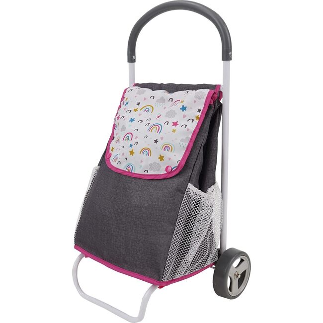 Rainbow Pretend Play Shopping Cart for Kids
