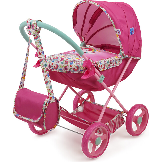 Baby Alive Deluxe Classic Doll Pram - Pink & Rainbow
