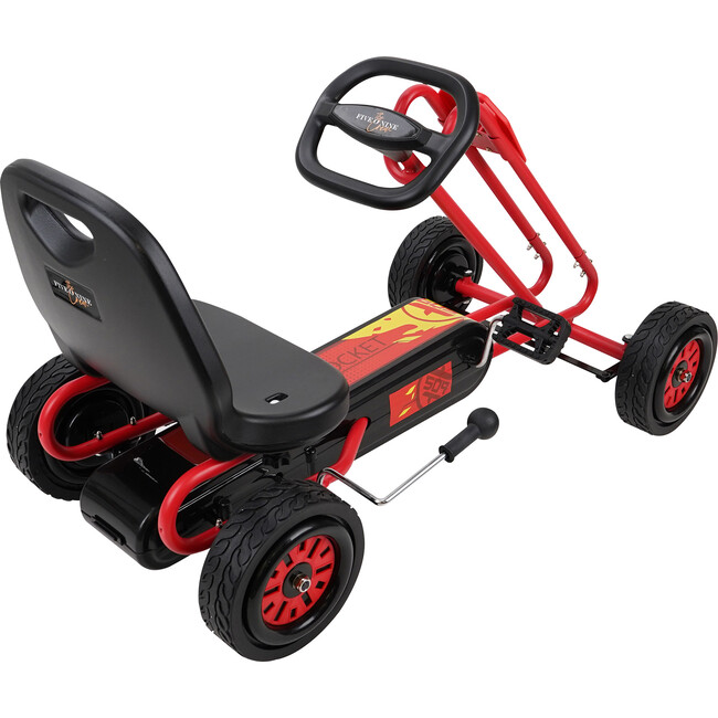 Rocket Pedal Go Kart, Red - Outdoor Games - 5