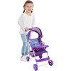 509 Mermaid Baby Doll Stroller - Purple & Teal - Doll Accessories - 5