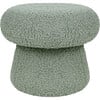 Mushroom Pouf in Sage Teddy Loop - Ottomans - 1 - thumbnail