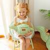 Dinosaur Handcrafted Rattan Decor Basket - Small, Green Mint - Storage Baskets - 2
