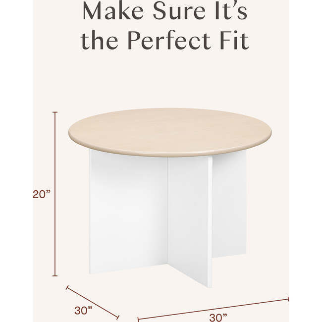Nessa Nesting Play Table in White and Washed Natural - Play Tables - 5