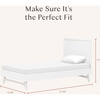 Palma Twin Bed in White - Beds - 4