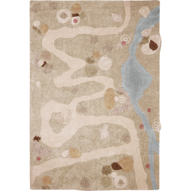 Washable Rug Path, Multi. 6' 7" x 9' 10"