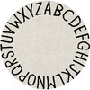 ABC Round Washable Rug, Black/Natural - Rugs - 1 - thumbnail