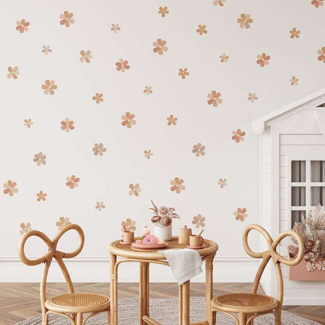Peel & Stick Fabric Wall Stickers, Flowers