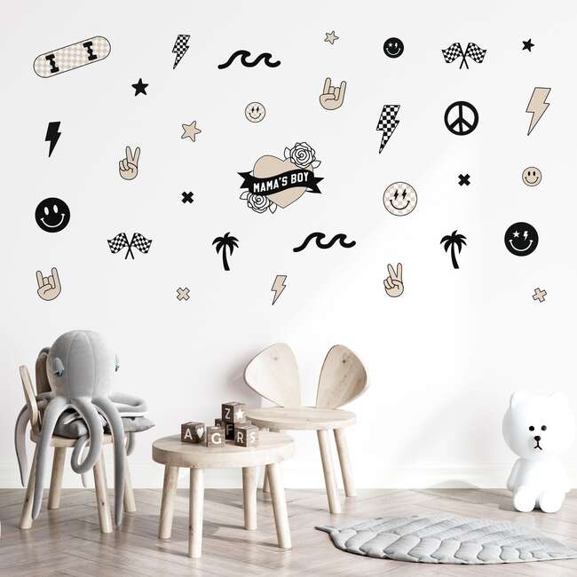 Peel & Stick Fabric Wall Stickers, Boyhood