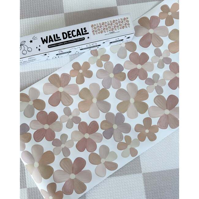 Peel & Stick Fabric Wall Stickers, Flowers - Wall Décor - 3