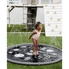 Splash Pad, Black Monochrome Smiley - Water Toys - 5