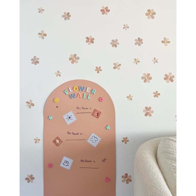 Peel & Stick Fabric Wall Stickers, Flowers - Wall Décor - 5