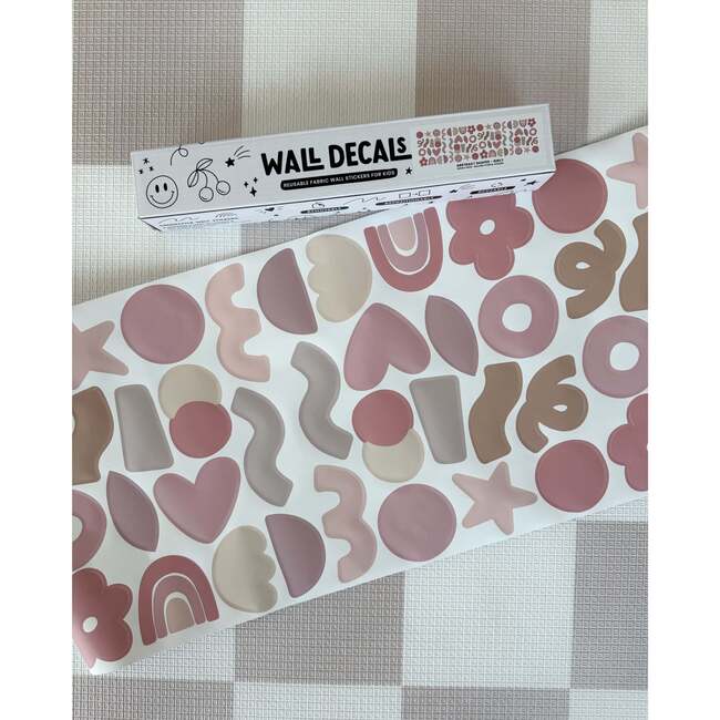 Peel & Stick Fabric Wall Stickers, Abstract Girly - Wall Décor - 5