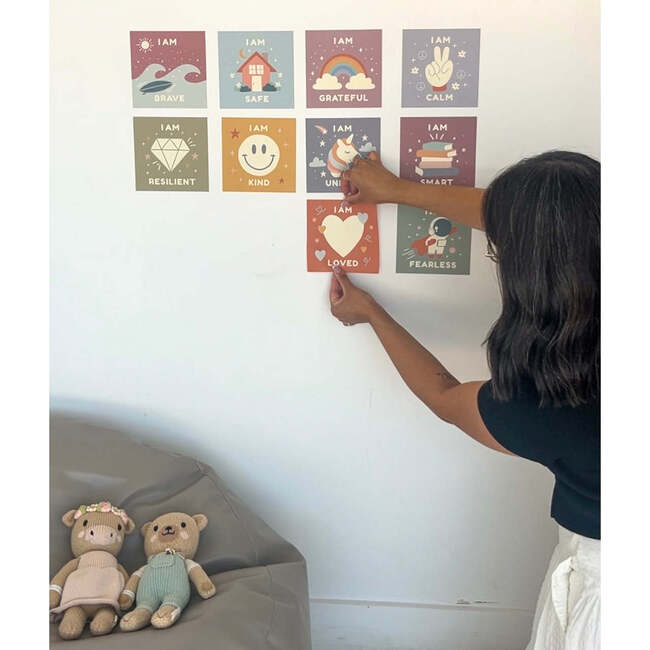 Peel & Stick Fabric Wall Stickers, Affirmation Squares - Wall Décor - 7