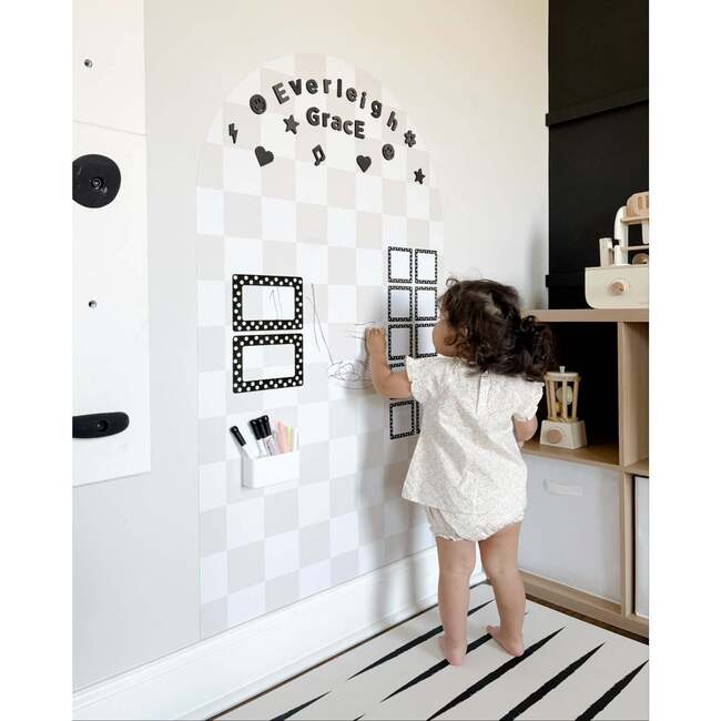 Mega Playwall, Neutral Check - Wall Décor - 4
