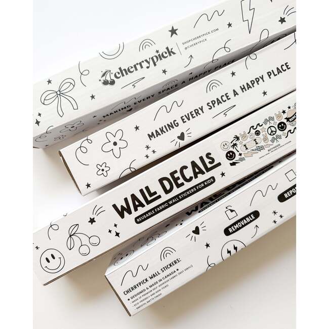 Peel & Stick Fabric Wall Stickers, Flowers - Wall Décor - 7