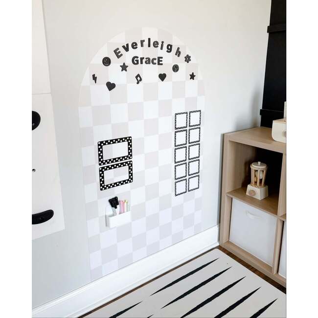 Mega Playwall, Neutral Check - Wall Décor - 6