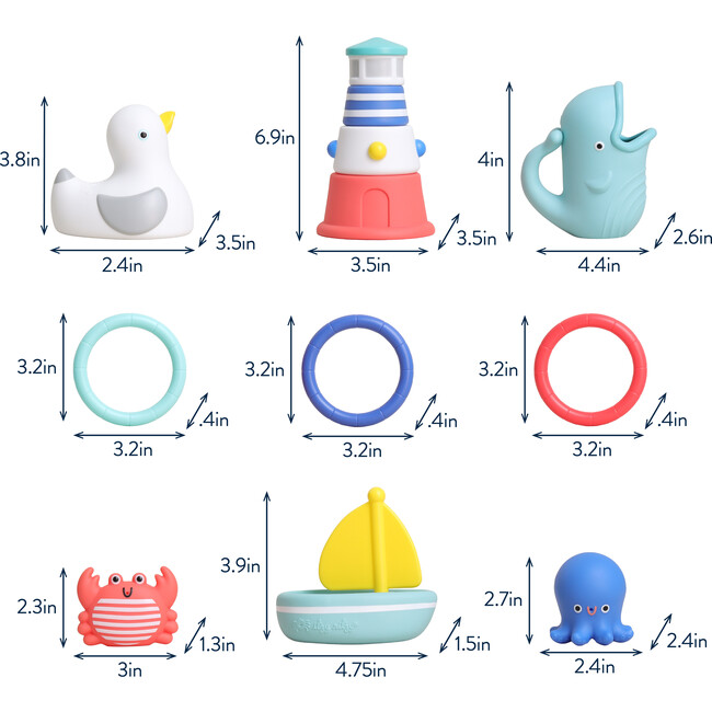 Seaside Splash Gift Set™ - Bath Toys - 3