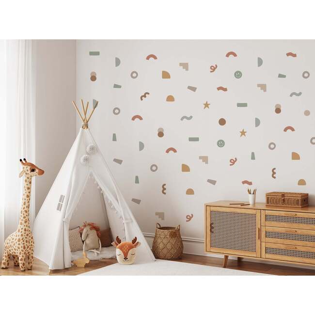 Peel & Stick Fabric Wall Stickers, Abstract Earth - Wall Décor - 6
