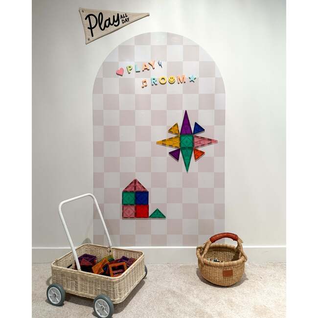 Mega Playwall, Neutral Check - Wall Décor - 7