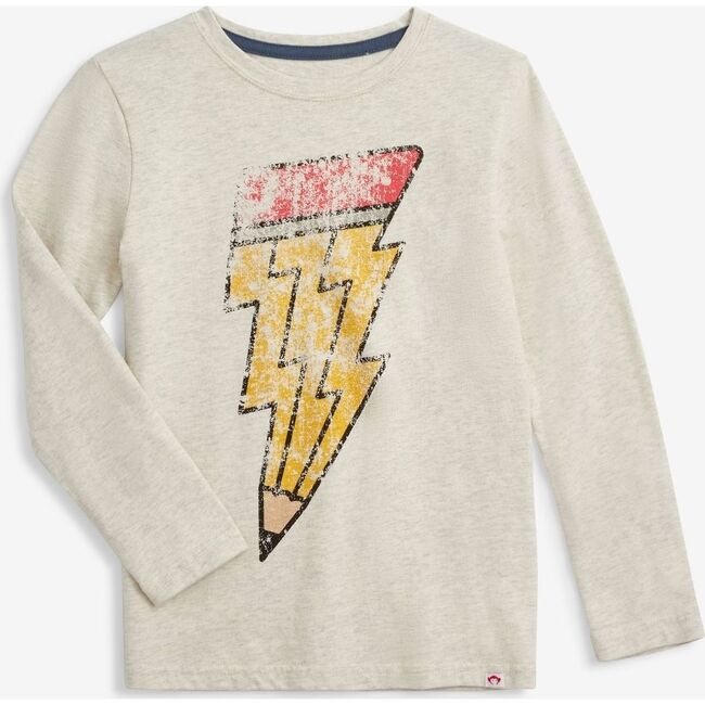 Graphic Short Sleeve Tee, Cloud Heather