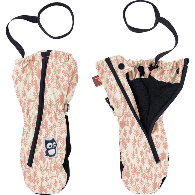 Zick baby mittens "Forest", Off white
