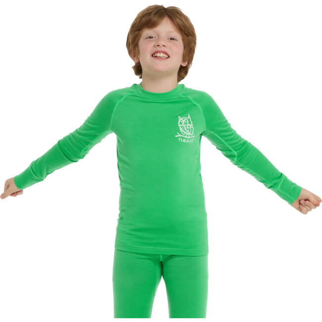 Uil Merino longsleeve "Elo", Rana green - Shirts - 2