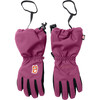 Stelling snow gloves, Ruby red - Gloves - 1 - thumbnail