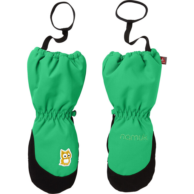 Statement mittens, Rana green