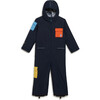 Quest snow overall, True navy / Corporate red - Snowsuits - 1 - thumbnail