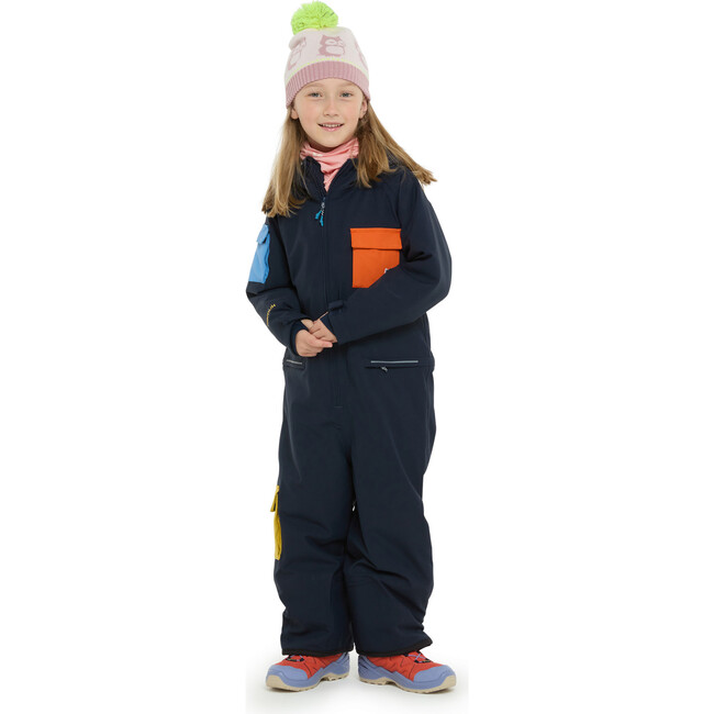 Quest snow overall, True navy / Corporate red - Snowsuits - 2