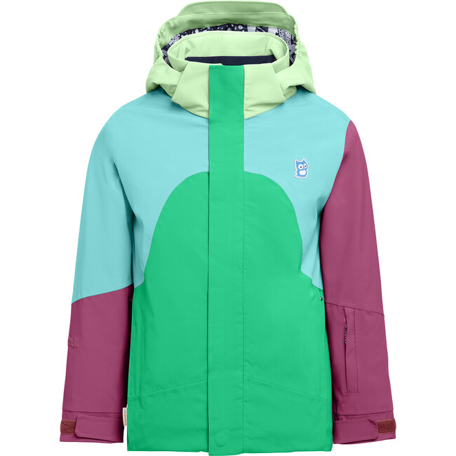 Neve snow jacket, Rana green / Manbali blue