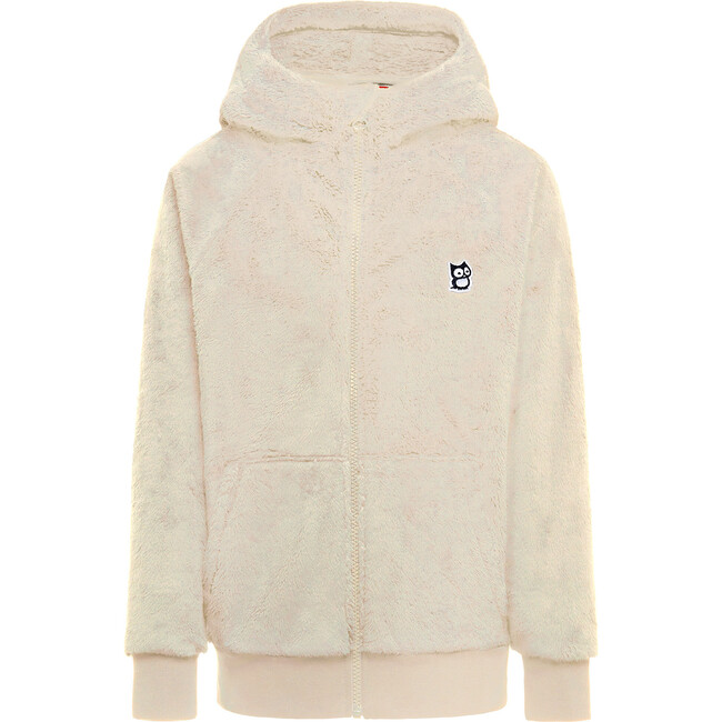 Panda High Loft fleece zip hoody, Beige