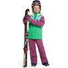 Neve snow jacket, Rana green / Manbali blue - Jackets - 4