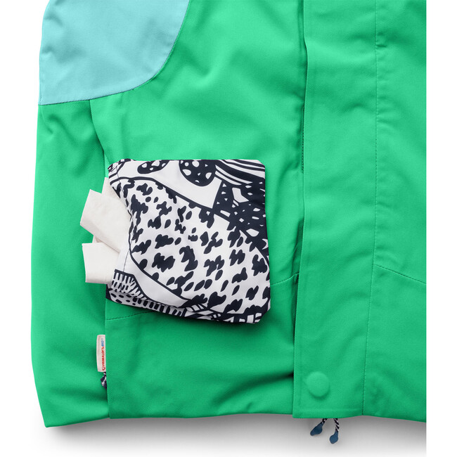 Neve snow jacket, Rana green / Manbali blue - Jackets - 8