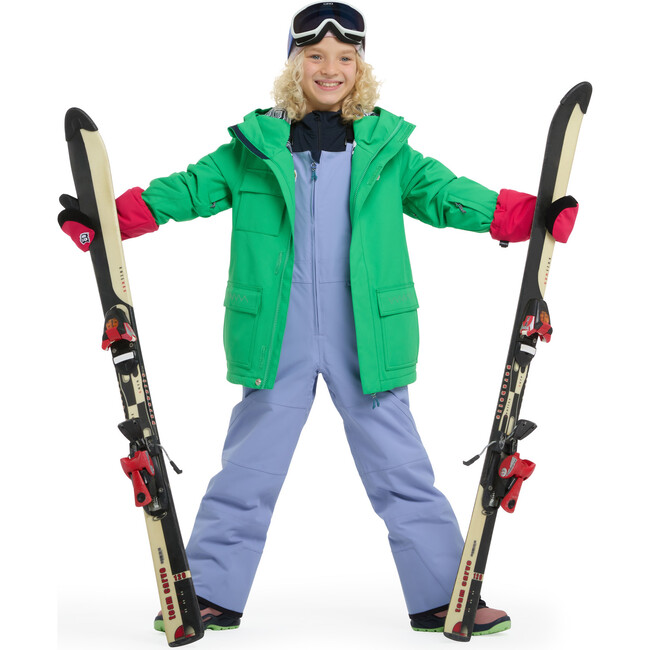 Corbet snow bib pants, Purple blue - Snow Pants - 4