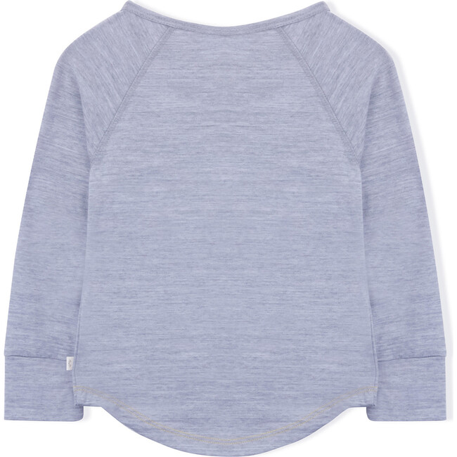 Long Sleeve Shirt, Grey Merino Wool - T-Shirts - 3