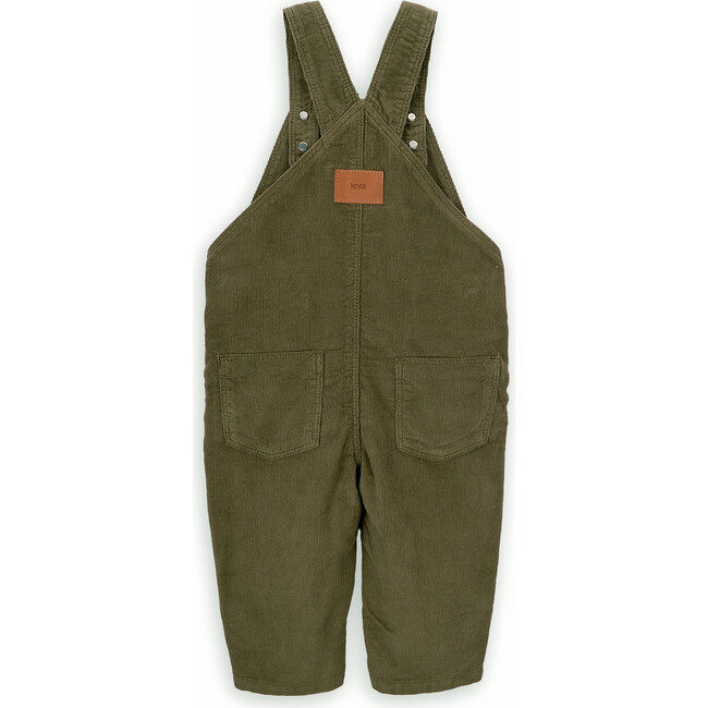 Babys Shawn Cotton Corduroy Adjustable Straps Hidden Snap Pocket Overalls, Green - Overalls - 3