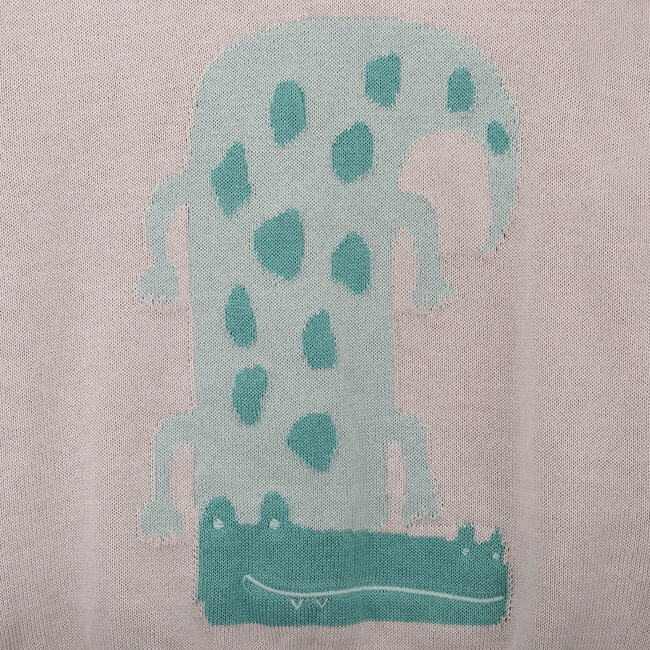 Crocodile Knitted Sweater - Sweaters - 2