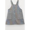 Posie Pinafore Dress For Girl, Cotton Twill - Dresses - 1 - thumbnail