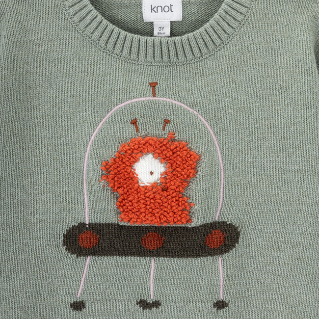 Moon Friend Knitted Sweater For Boy