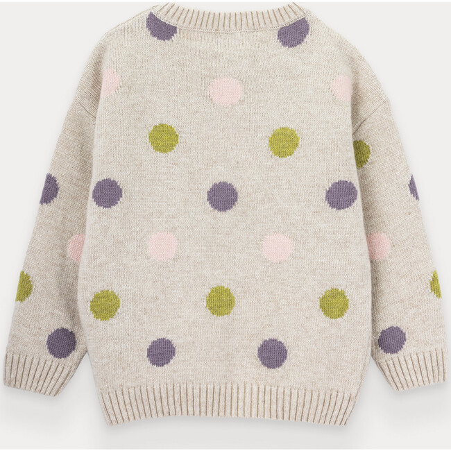 Polka Dots Knitted Sweater For Girl - Sweaters - 3