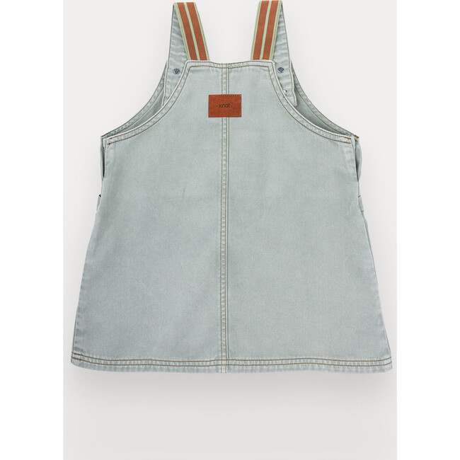 Emmie Pinafore Dress For Girl, Cotton Twill - Dresses - 3